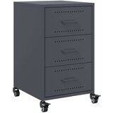 vidaXL Nočna omarica antracit 36x39x59 cm jeklo | Shoptok.si