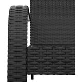 vidaXL Vrtna stolica Adirondack od poliratana crna | shoptok.hr