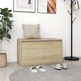  Klupa za hodnik 80 x 40 x 45 cm boja hrasta konstruirano drvo | Eponuda.com