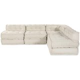  Modularna sofa 4 pcs Krem Tkanina | shoptok.hr