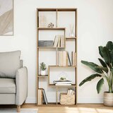 Pregrada regal za knjige boja hrasta 67x25x161,5 cm drveni Slike