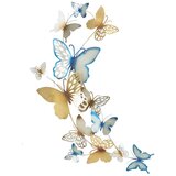 Mauro Ferretti Zidni ukras Butterflies Oro/Celeste C | shoptok.hr