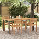 Vanjski stol Prirodna i crna 180 x 90 x 75 cm Cijene