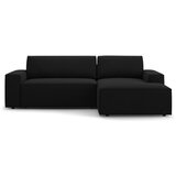 Micadoni Črna raztegljiva kotna sedežna garnitura (desni kot) Jodie – Home | Shoptok.si