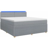  Boxspring krevet s madracem Svjetlosiva 180 x 200 cm Tkanina - Svjetlosiva 180 x 200 cm Dizajn linija | shoptok.hr