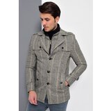Dewberry K7542 MEN'S COAT-PLAID GREY | Shoptok.si