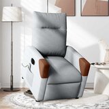 Maison Chic Električni masažni naslanjač - Relax naslanjač s funkcijo vstajanja svetlo siv, (22042520) Cene