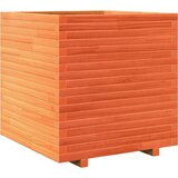 vidaXL Vrtno cvetlično korito voščeno rjavo 70x70x72 cm trdna borovina - - Rjava - 41.1 - 70 x 70 x 72 cm - 2025--TOPSELLER | Shoptok.si