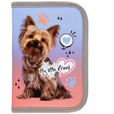 Unipap My Little Friend - Grey Yorkie vzorčast peresnica z zavihkom 21x14x3,5cm | Shoptok.si