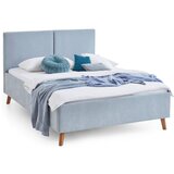 Meise Möbel Svijetlo plavi tapecirani bračni krevet s podnicom 140x200 cm Piano – | shoptok.hr