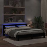  Krevetna konstrukcija Crni hrast 180 x 200 cm Konstruirano drvo | shoptok.hr