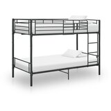 vidaXL Krevet na kat crni metalni 90 x 200 cm Cijene