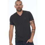 Dewberry T8568 V-NECK MEN'S T-SHIRT-ANTHRACITE Cene
