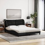  Krevet s madracem Hvar crni 160x200 cm od tkanine | shoptok.hr