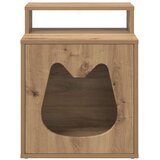 vidaXL Mačja hiša Oreh 42.5 x 40 x 52.5 cm Konstruiran les, (5000111155) | Shoptok.si