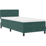  Krevet s opruga kutije Tamnozelena 90 x 200 cm Baršun | shoptok.hr