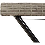  Sklopivi stol s pladnjem sivi 65 x 40 x 75 cm od poliratana | shoptok.hr