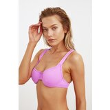 Trendyol Lilac Textured Underwire Bikini Top | shoptok.hr