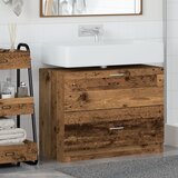 vidaXL Kabinet za umivalnik Stari les 78x37x59 cm Umetni les | Shoptok.si