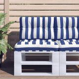 vidaXL Jastuk za palete plavo-bijeli prugasti 50x40x12 cm od tkanine | shoptok.hr