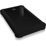 Icybox Kućište za tvrdi disk IB-233U3-B, 1x SATA III 2.5" na 1x USB 3.0, silikonsko, vanjsko | shoptok.hr