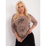 RELEVANCE Blouse-RV-BZ-9182.14-dark beige Cene