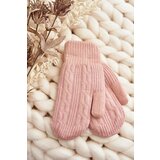Kesi Warm women's one-finger gloves, pink Cene