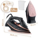 Berdsen parno glačalo snage 3000 W s keramičkim premazom crno | shoptok.hr