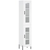 Maison Chic Visoka omara - Komoda - Predalnik bela 34,5x34x180 cm inženirski les, (21721932) Cene