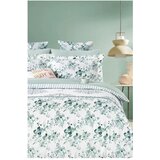 Mila Home Bijela/zelena posteljina za bračni krevet/za produženi krevet od renforce pamuka s uključenom plahtom/4-dijelna 200x220 cm – | shoptok.hr