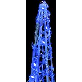 vidaXL Božično drevo med 90 LED 3 pcs Modra 40 cm 60 cm 80 cm Akril | Shoptok.si