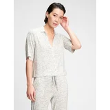 GAP Sleeping Shirt Truesleep Button-Front Top in Modal - Women's