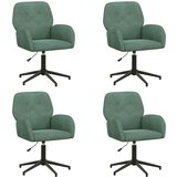  Okretne radne stolice 4 kom. 54 x 55 x 90 cm Morska zelena | shoptok.hr