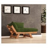 Hanah home Vrtna sofa s jednim sjedištem i jastukom, tikovina i zelena Cijene