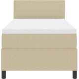 Box Postelja z vzmetnico svetlo zeleno sivo 80x200 cm žametna tkanina, (22083414) | Shoptok.si