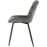 MID.YOU STOL, les, kovina, tekstil siva | Shoptok.si