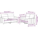  2-dijelni set sofa s jastucima tamnosivi od tkanine | shoptok.hr