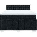  Krevet s oprugama i madracem crni 160x200 cm od tkanine | shoptok.hr