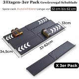 HOMHUT Raztegljiv 3-nivojski organizator za začimbe | Shoptok.si