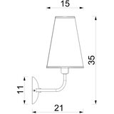  Zidna lampa GRENADA 2xE14/15W/230V bež | Eponuda.com