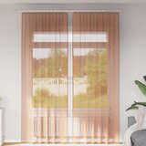 Voile zavjese s džepovima za šipke 2 kom terakota | shoptok.hr