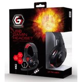 Gembird GHS-U-5.1-01 headphones/headset Wired Head-band Gaming Black, Red | shoptok.hr