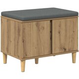  Haldna klop z blazino z vrati Umetni hrast 60 x 38 x 46 cm, (5000155668) | Shoptok.si