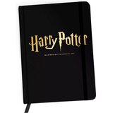 HARRY POTTER Bilježnica A5 zlatni logo, kvadratići, 96 listova | shoptok.hr