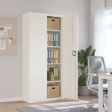 vidaXL Arhivska omara bela 90x40x200 cm jeklo | Shoptok.si