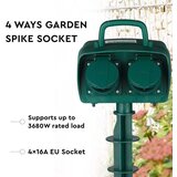  Spoljni stub sa 4 SCHUKO utičnicama, 230 V, IP44 | Eponuda.com