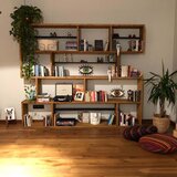 Hanah home polica za knjige CPT6004-200, 200x200x30 cm, braon | Eponuda.com