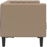 Fotelja Chesterfield 2-sjed Cappuccino umjetna koža | shoptok.hr