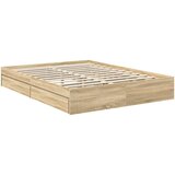 Krevet s od storage Sonoma hrast 150 x 200 cm Konstruirano drvo | shoptok.hr