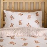 Catherine Lansfield Kremno bela enojna flanelna otro&amp;scaron;ka posteljnina 135x200 cm Brushed Teddy Bear &amp;ndash; Slike